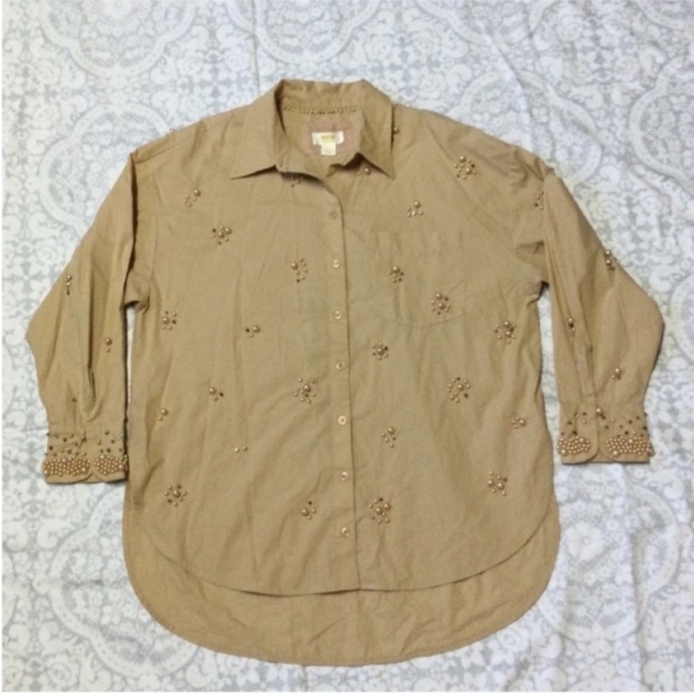 Maeve Anthropologie Button Down Medium